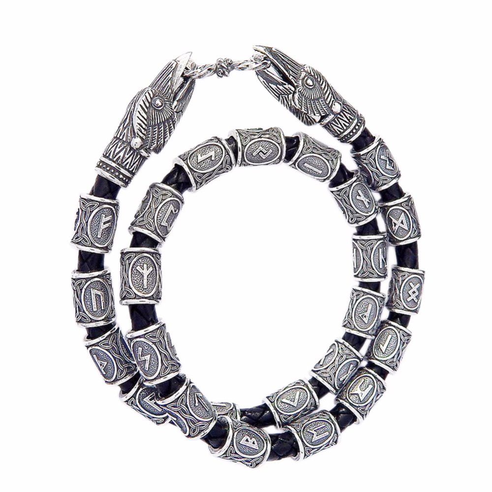 24 stk / sæt norse viking runer charms perler fund til armbånd til vedhæng halskæde til skæg eller hår vikinger runesæt #250951