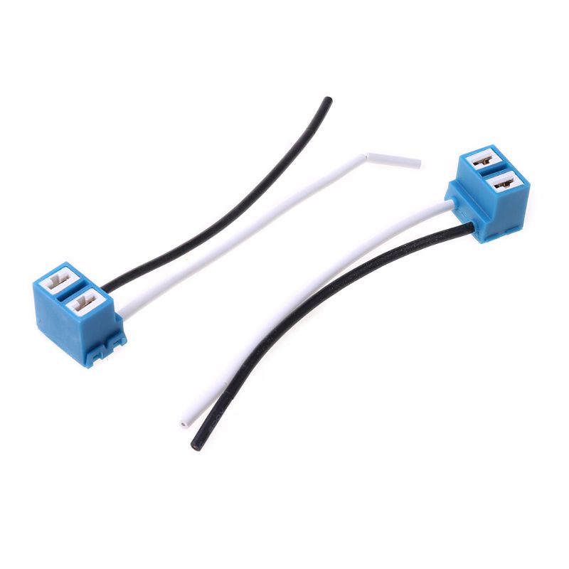 Connecteur H7 femelle douilles en céramique, connecteurs d'ampoule de voiture automobile, adaptateur de lampe avec fil 8cm 2 pièces