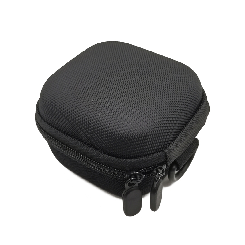 Portable Small Carrying EVA Hard Case Storage Bag with Carabiner for Beats Headphone Cover: black