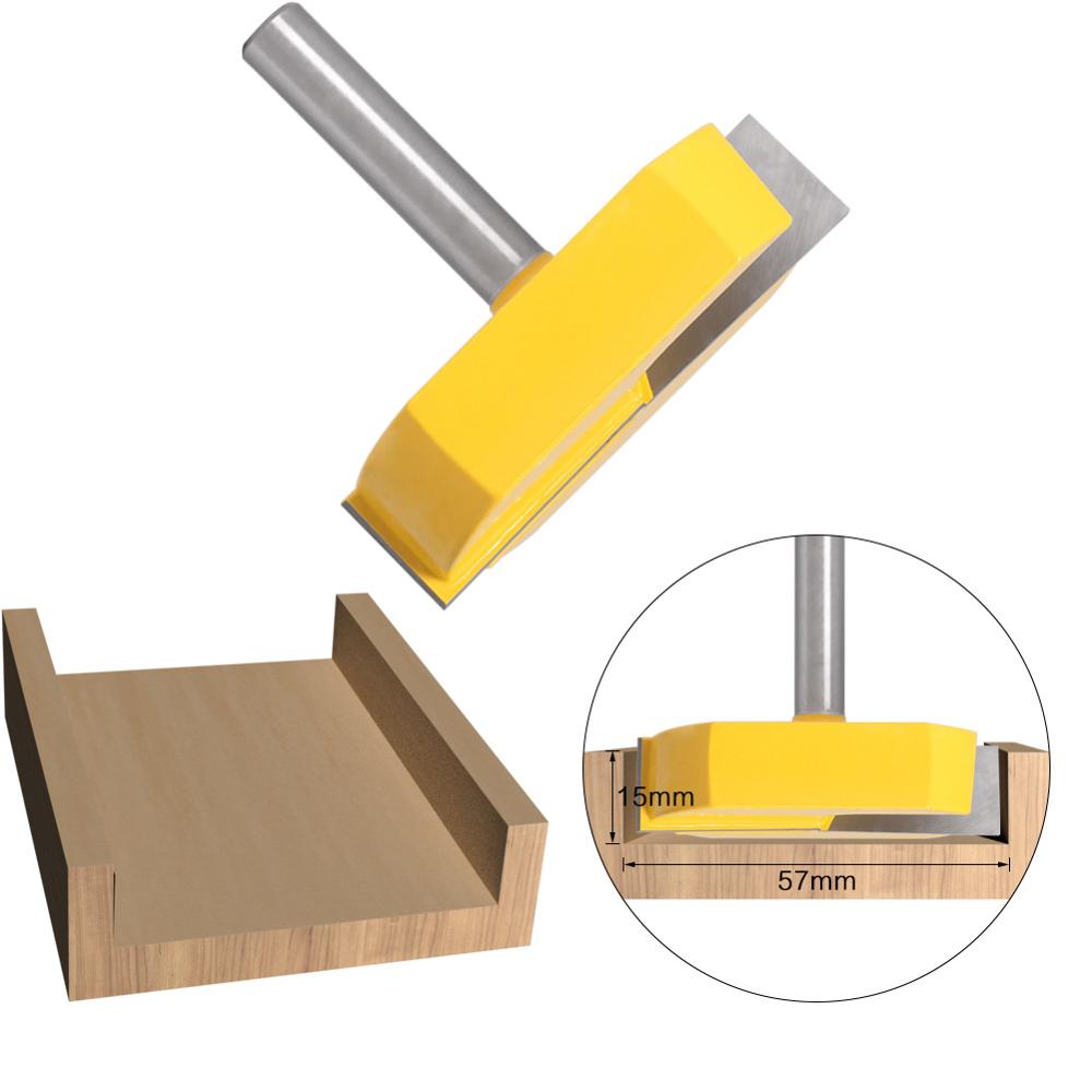 8mm Shank Cleaning Bottom Router Bits Cutting Diameter for Surface Planing Router Bit Trimming Milling Cutter Wood Cutter