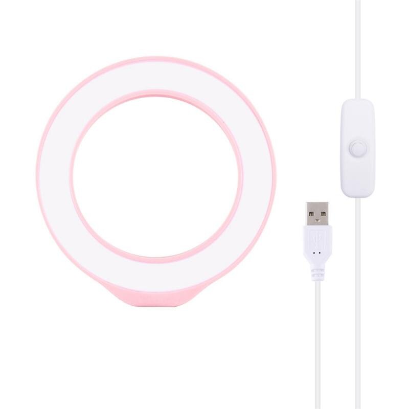 Anillo de luz LED para selfies de 4,7 pulgadas, 12cm, anillo de luz USB, lámpara para Vlogging, luces para vídeo y fotografía, para maquillaje