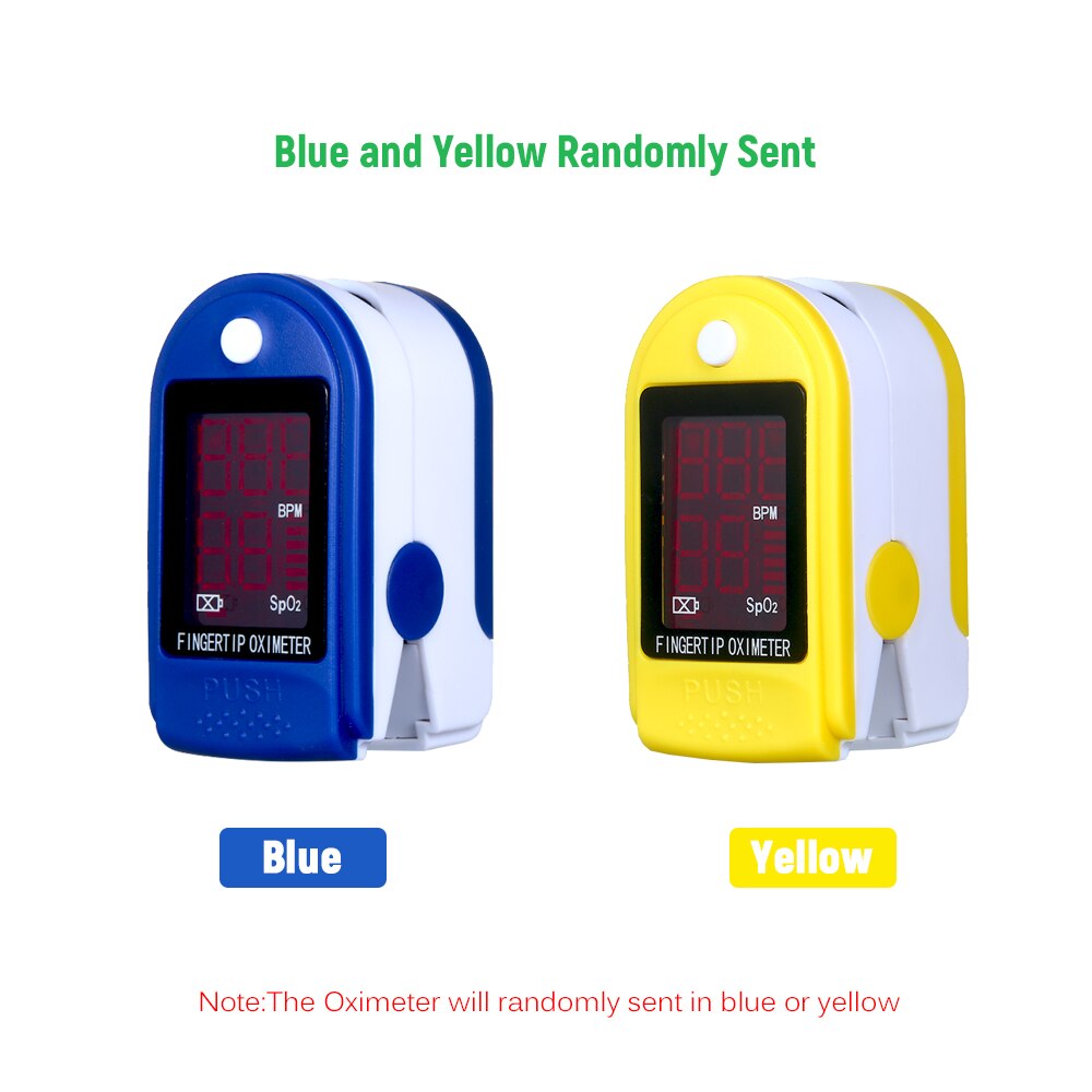 Finger Pulse Oximeter Blood Oxygen SpO2 Monitor LED Mini Pulse and Heart Rate Measuring Gauge 8s Rapid Reading