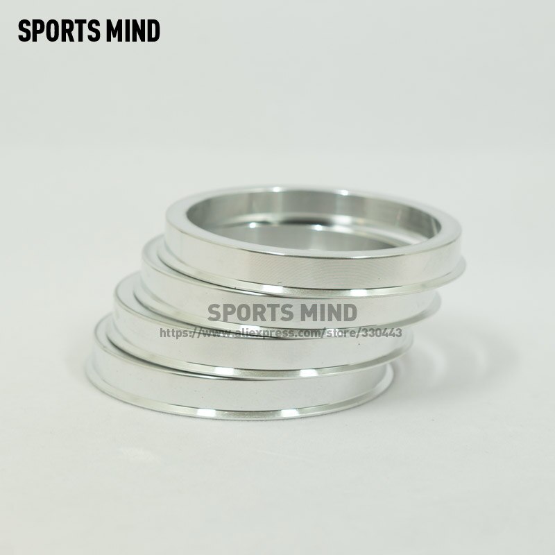 4 stks/partij Auto Wiel Hub Centric Ringen OD = 70.1mm ID = 57.1mm Aluminium Legering Auto Wiel Boring center Kraag