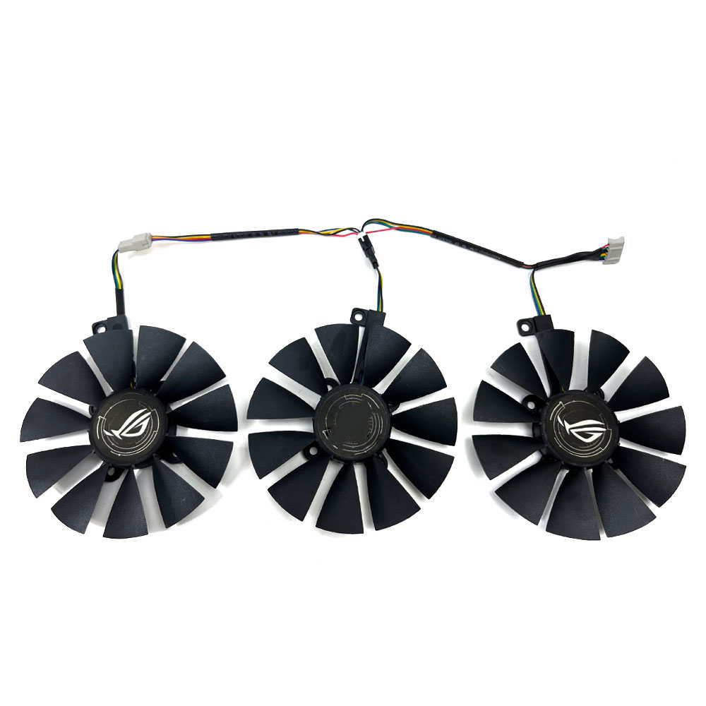 1SET 6PIN ROG-STRIX-GTX1070-O8G-GAMING GPU Fan，For ASUS ROG-STRIX-GTX 1080、1080TI、1070TI、1070、1060 GAMING Video card cooling fan: Gold