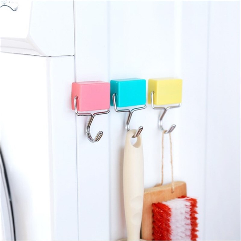3Pcs Magnet Hook Tools Magnetic Hooks School Locker Hook Refrigerator Hanger Wall Hooks For hanging Hangers Key Hanging