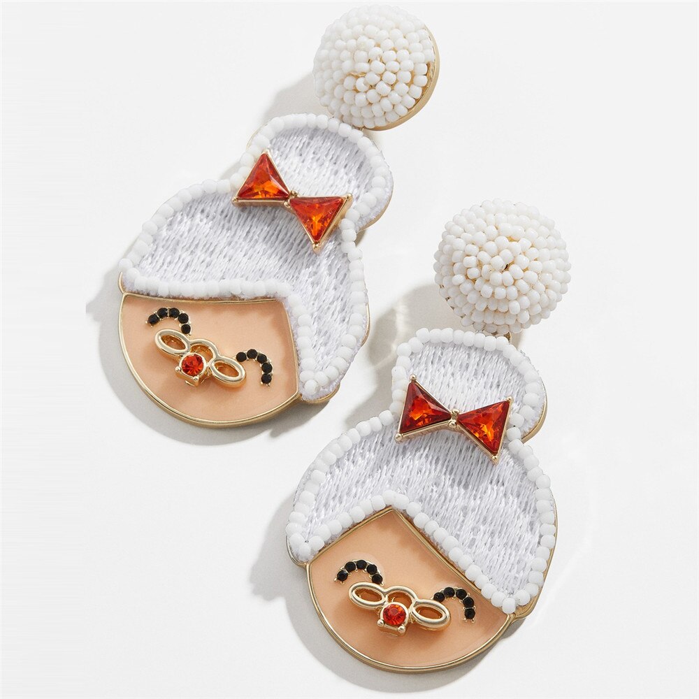 Beste Dame Bb Trendy Geliefde Notenkraker Clara Statement Oorbellen Voor Vrouwen Lavish Kerst Vriendin Giftsjewelry: Style5