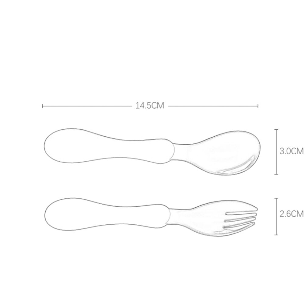 Utensilios para niños, cuchara de postre para niños y bebés, tenedor cuchara de alimentación, vajilla para niños pequeños, cubiertos, utensilios para bebés, vajilla