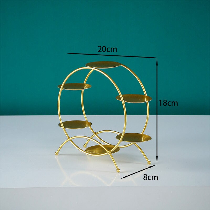 Stable Metal Dessert Table Cake Topper Display Stand Cupcake Plate Wedding Decorative Rack Pastry Tray Afternoon Tea Snack Stand: Ferris Wheel Stand