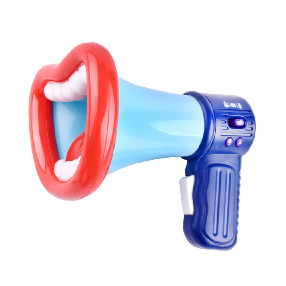 Stor mund sjov megafon optagelse legetøj børn stemmeskifter børn højttaler håndholdt mikrofon vokal legetøj: C