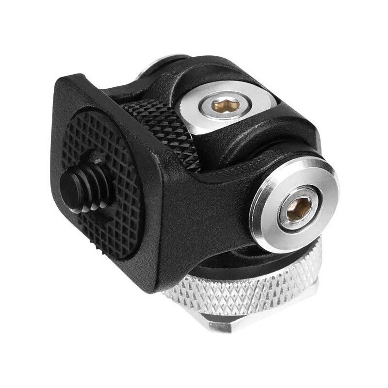 Adjustable Rotated Monitor Bracket Stand Mount Holder 180 360 Degree Mini Shoe Stand for Vlogger DSLR Camera Head