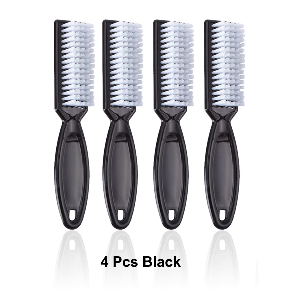 4/6/12 Uds cepillo de limpieza de uñas de Color mango de plástico agarre cepillo multifuncional limpieza fregado pedicura para manicura de dedos de los pies