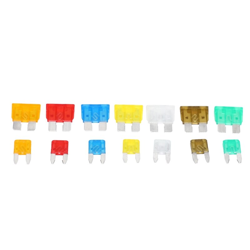 Insert Car 250PCS Medium and Small Aluminum Combination + Small Clip Yellow