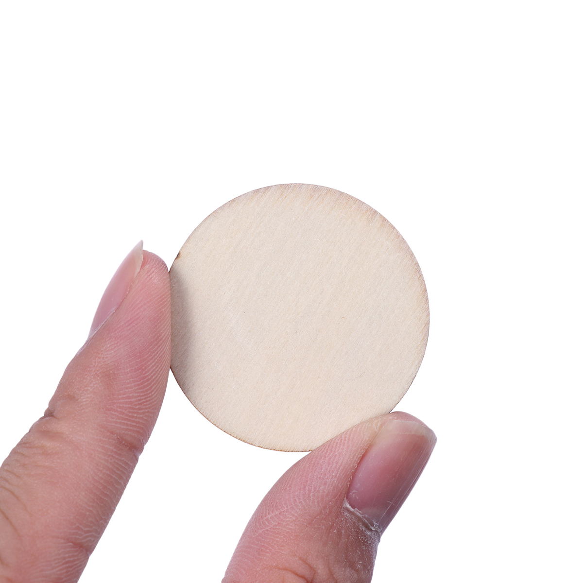 100pcs 10mm 20mm Wood Slices DIY Wood Crafts Round Wooden Ornament DIY Craft Wood Piece for Art Crafts Project Home Decoration