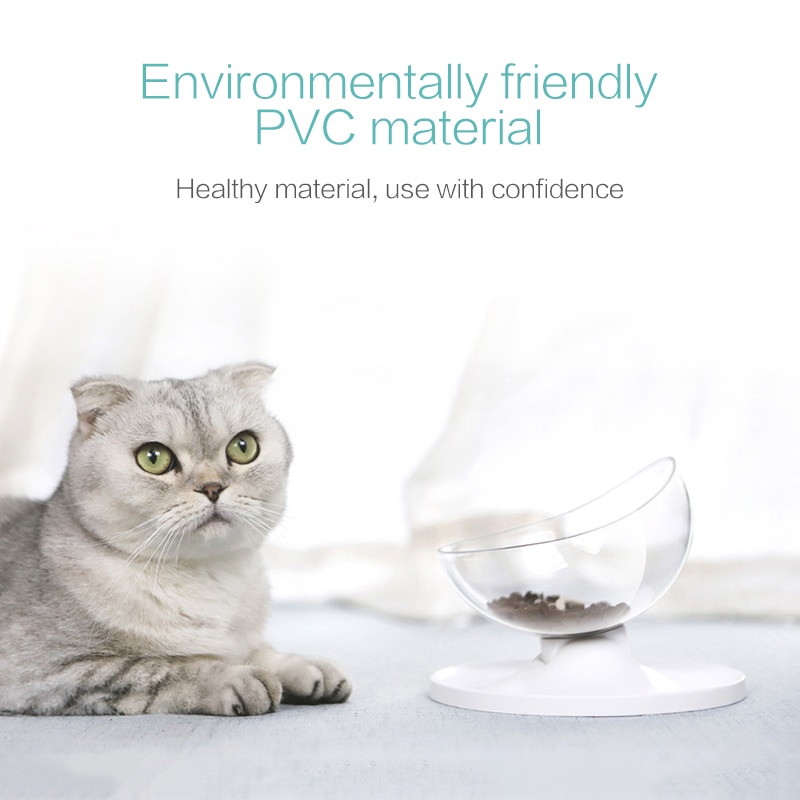 Eierschale Geformt Hund Katzenfutter Schalen Neigung Einstellbar ungiftig Haustier Zubringer Katzen Produkte für Haustiere Liefert Katze Fütterung werkzeuge