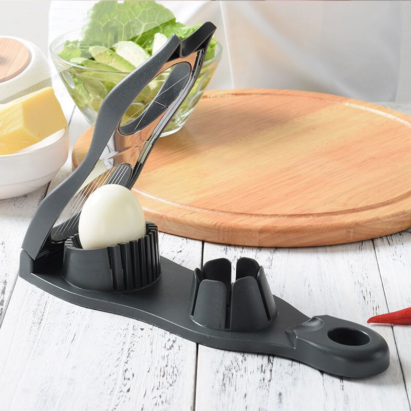 2 in 1 Stainless Steel Egg Slicers for Boil Eggs Egg Cutter Splitter Dividers Kitchen Gadgets JS23