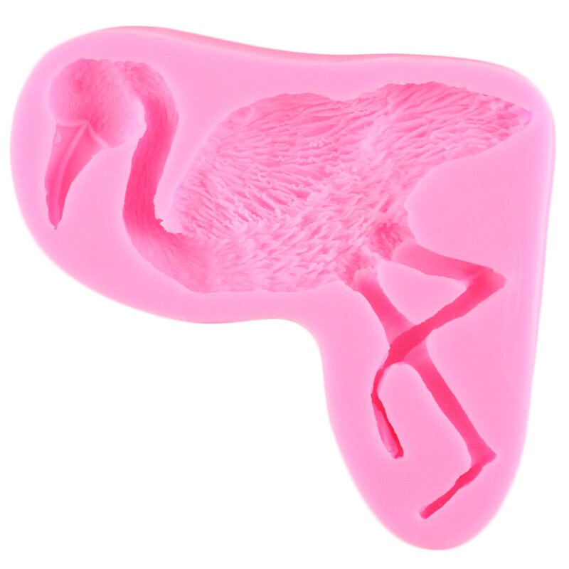 Fenicottero 3D stampo in silicone animali stampi per cioccolato stampi per torta fondente strumenti per decorare stampo in resina di argilla per caramelle da forno fai-da-te