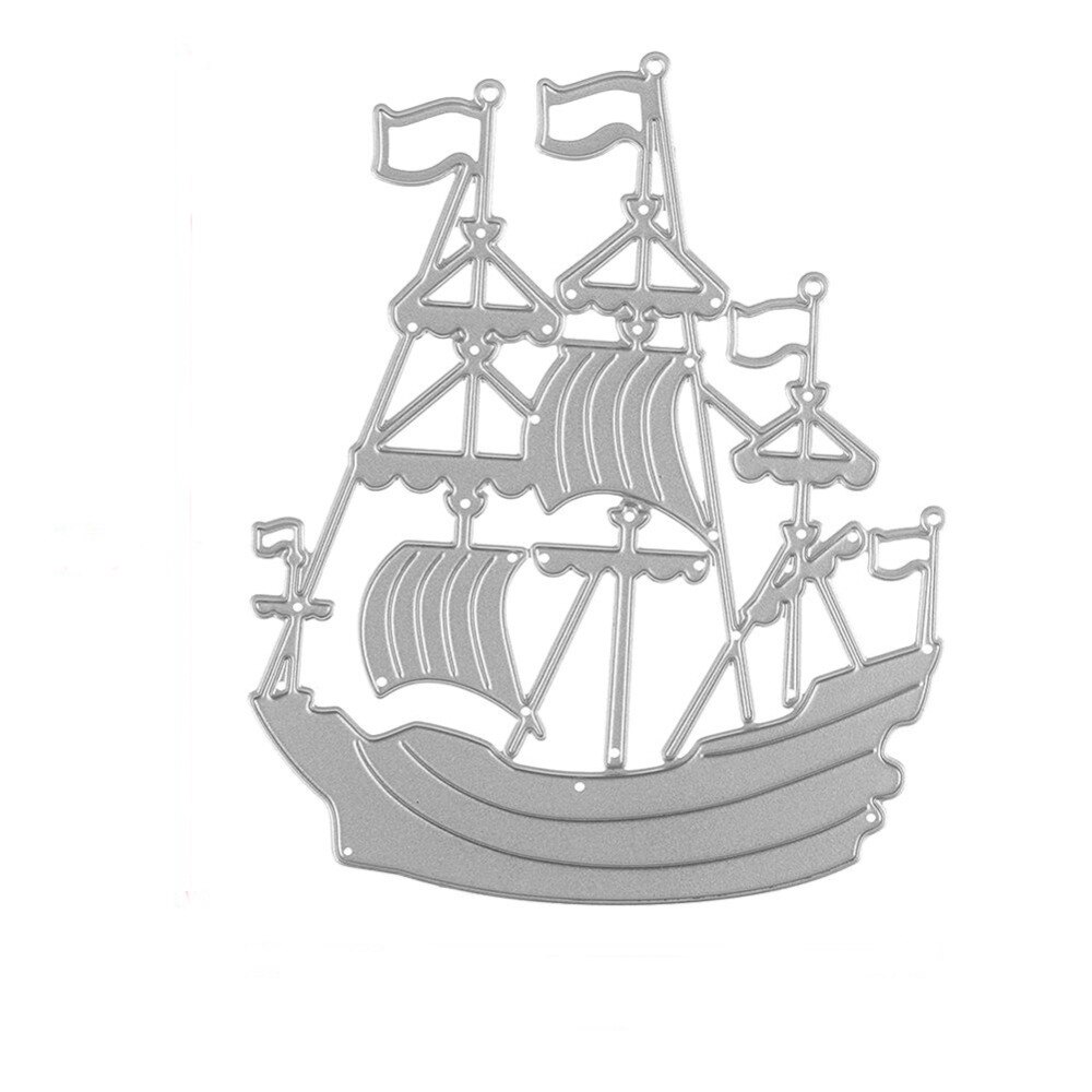 Metaal knutselen oceaan zeilboot papier stansen stansen voor scrapbooking diy valentijnsdag bruiloft jaar wenskaarten