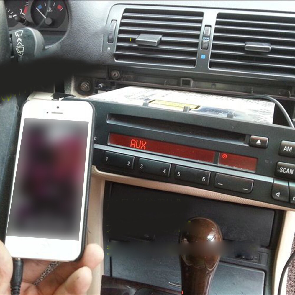 Original Standard 3,5mm Auto AUX In Eingang Interface Adapter MP3 Radio Kabel Für BMW E39 E53 X5 E46 auto Zubehör