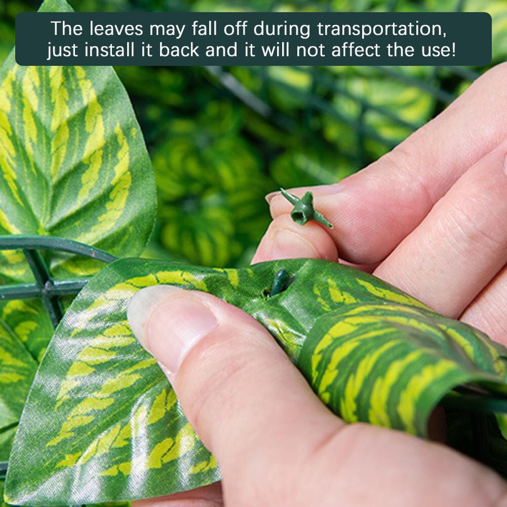 1m x 3m Artificial Leaf Plant Fence Landscaping Fence Home Garden Backyard Balcony UV Protection Privacy Panel