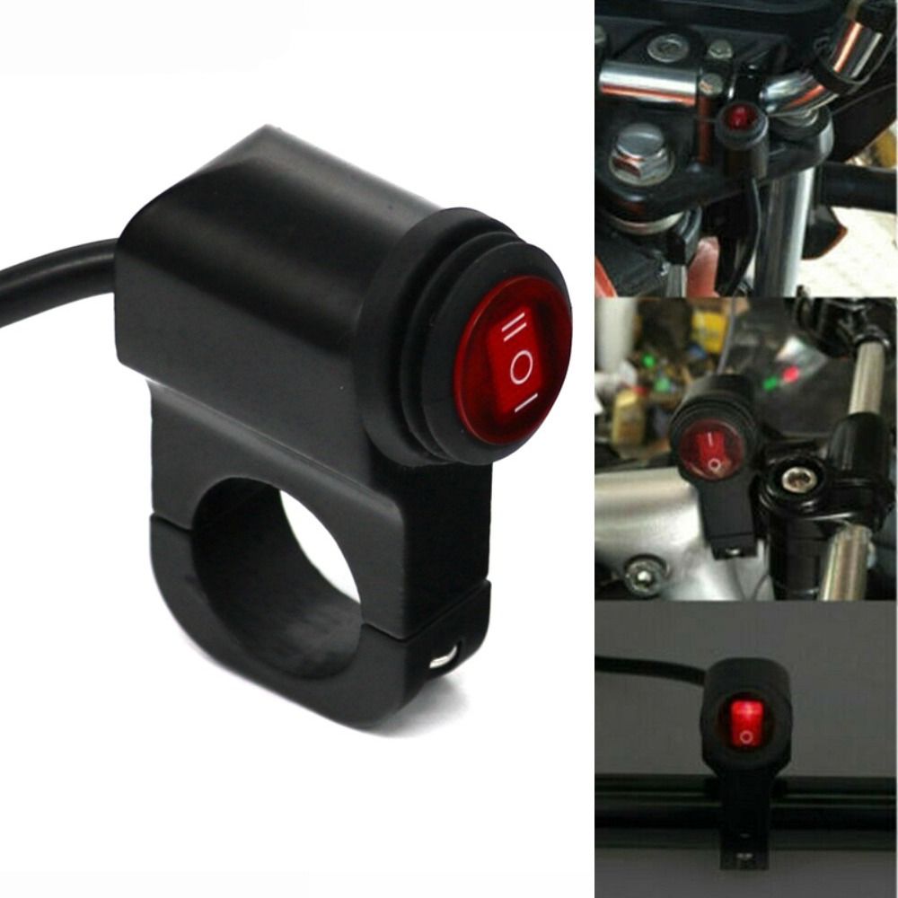 Motorcycle Handlebar Light Switches Light Indicator Switch Motorbike Headlight Turn Signals Fog Lights ON-OFF-ON Switch