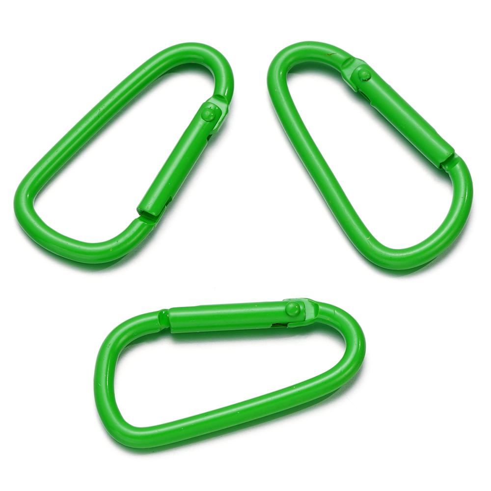 5 pçs/lote 46x23mm D Mosquetão Gancho Liga Colorida Chaveiro Snap Clip Ganchos Para Fazer Jóias Chaveiro Conector DIY Descobertas: Azul