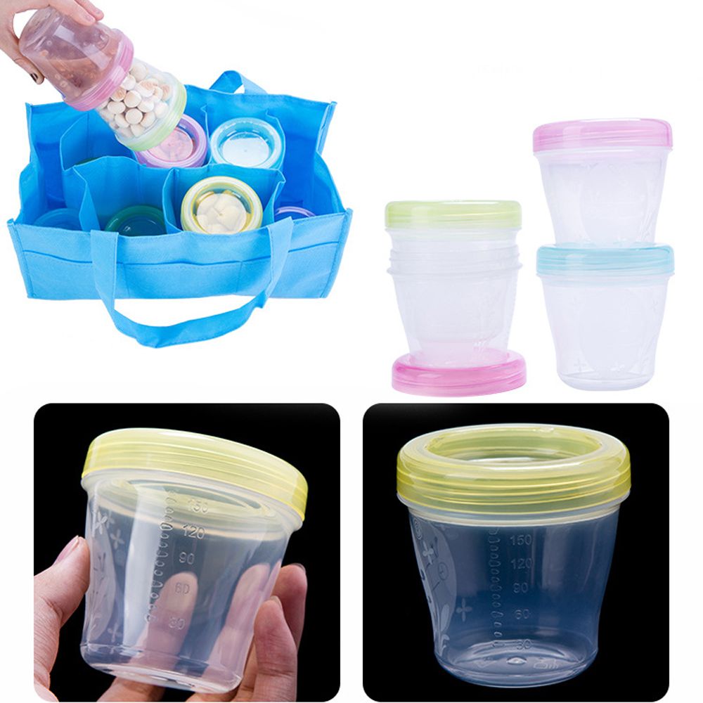 Portable Safe Formula Dispenser Baby Food Container Candy Fruit Food Storage Milk Powder Box Snack Cup Milk Breast Storage Cups