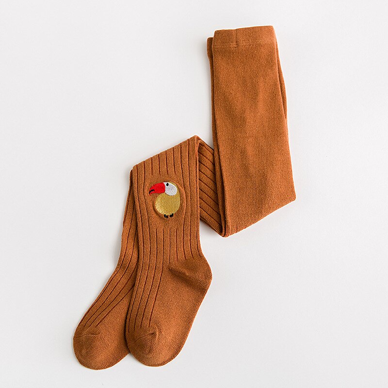 Barn flickor vinter svarta leggings vår höst baby strumpbyxor benvärmare flicka långa bomullsstrumpor smala småbyxor 1-8y: E / 1-3 år gammal