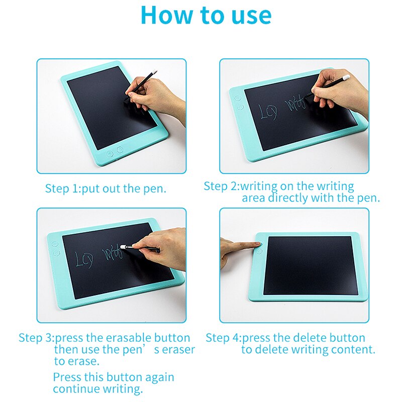 Partially erasing drawing board children&#39;s graffiti board LCD handwriting tablet portable digital drawing tablet educational toy