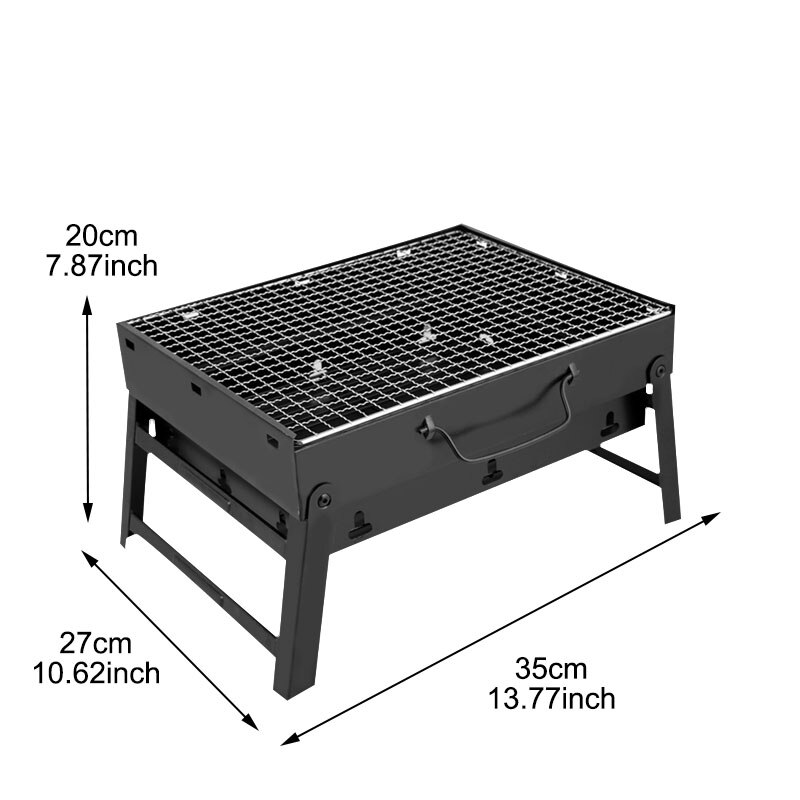 1Set Steel Outdoor Folding Barbecue Rack Wire Meshes Portable Household Charcoal Grills For Camping Campfire BBQ Tools