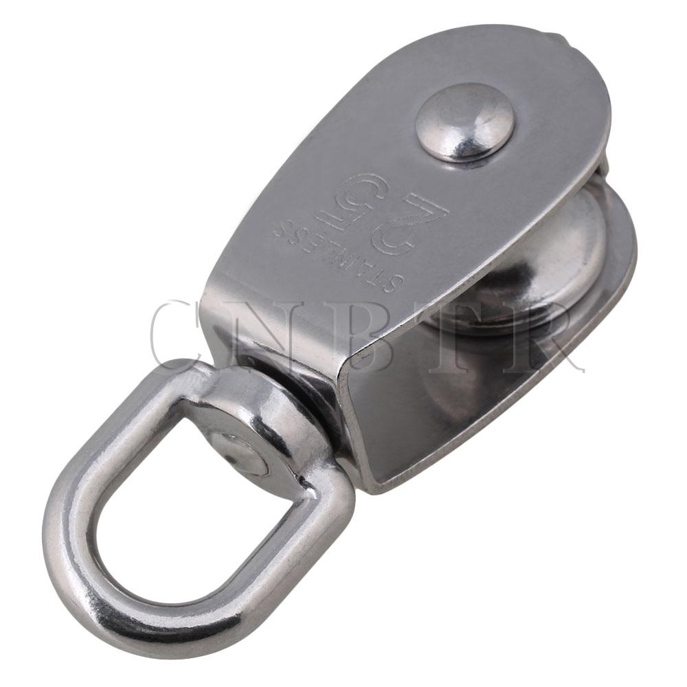 CNBTR Tainless Steel Wire Rope Crane Pulley Block Single Pulley Rigging