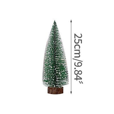 Small Mini Christmas Tree Office Window Desktop Decoration Christmas Christmas Ornaments Pine Tree Home Decor: 25CM