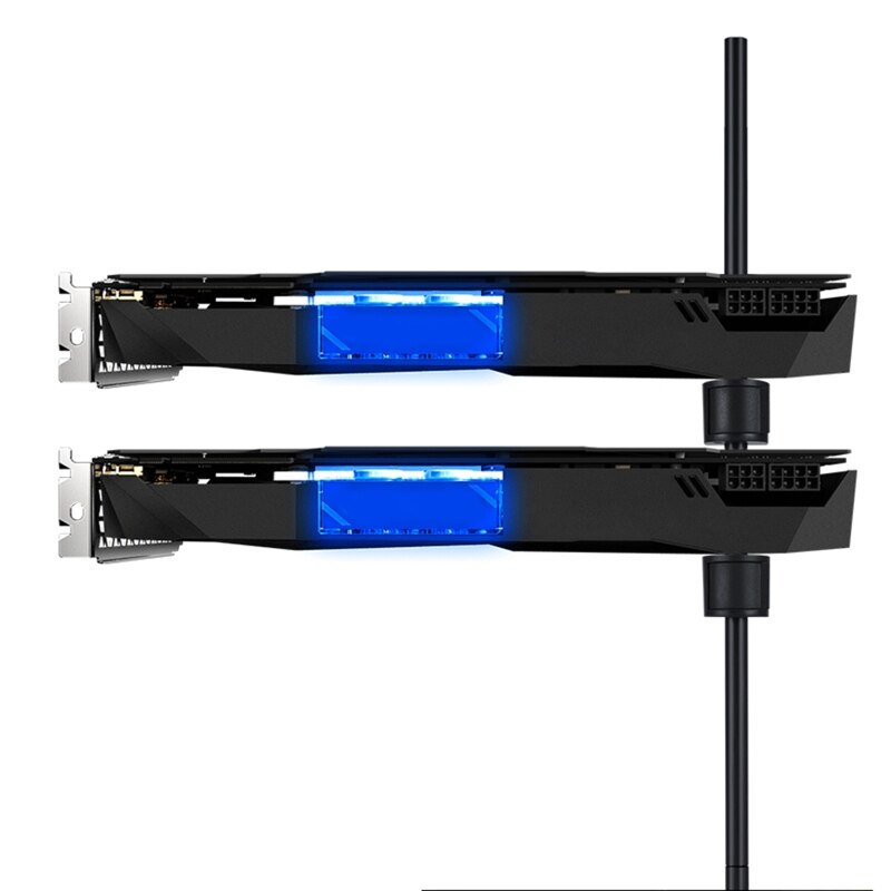 Justerbar grafikkortholder universal gpu brace videokort sag computer stand spcc plastics heavy load magnetisk base h
