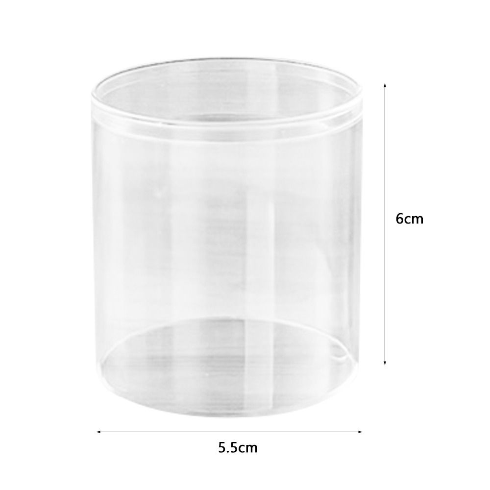 Neue Aufbewahrungsbox in mehreren Größen, rund, transparent, Kunststoffbox, staubdicht, mit Deckel, Sammelbehälter, Puppe