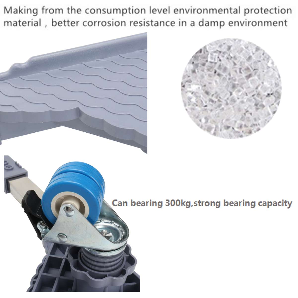 Adjustable Movable Refrigerator Floor Trolley Fridge Stand Washing Machine Base Holder Bracket Stand 4 Strong Feet Stand 400kg