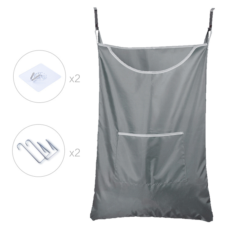 Opknoping Wasmand Op De Deur Grote Capaciteit Opslag Van Vuile Kleren Draagbare Duurzaam Oxford Stof Recycle Bag 3 Kleuren