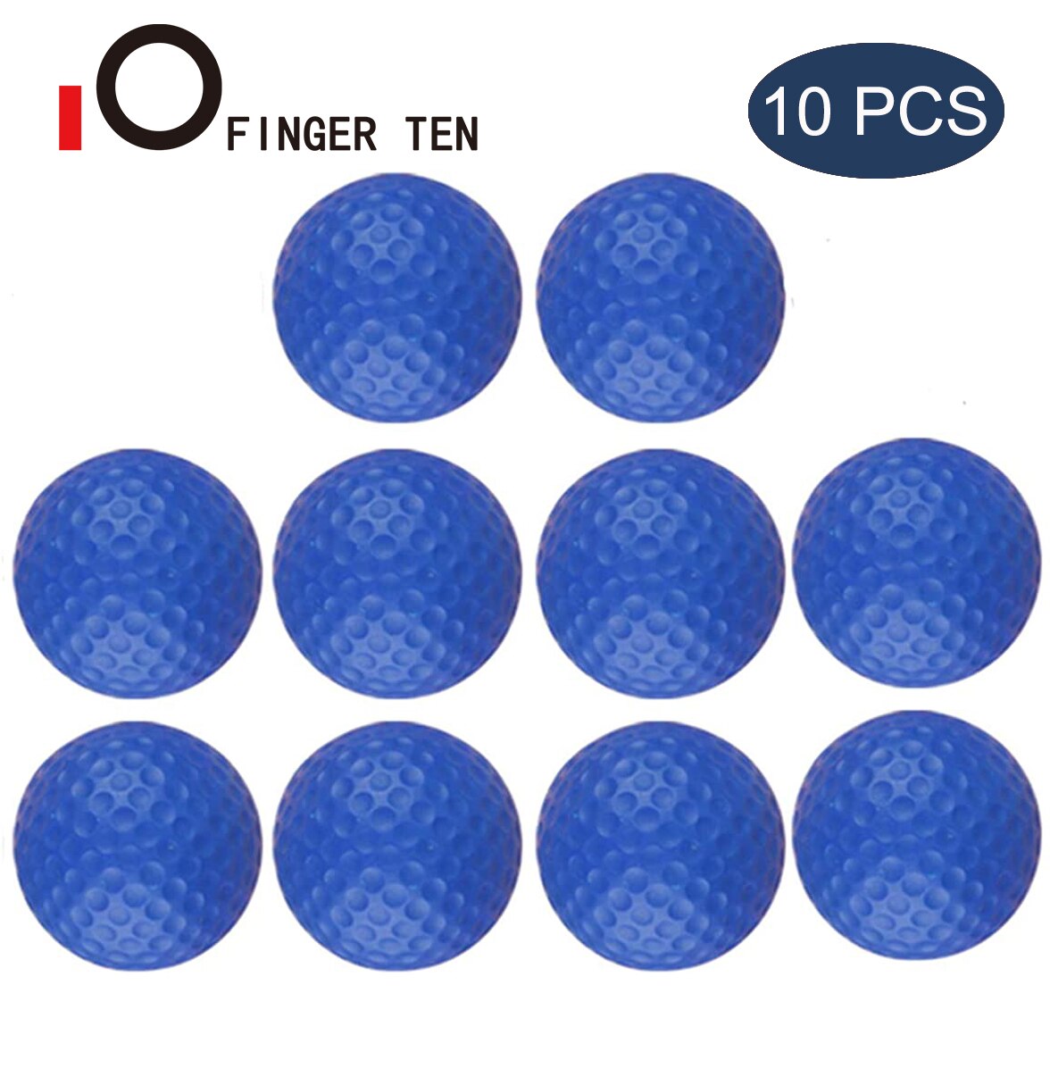 Outdoor Indoor Putting Foam Practice Golf Balls Training Aid Ball Putt Green Target Backyard Driving Range Mixed: Blue 10Pcs