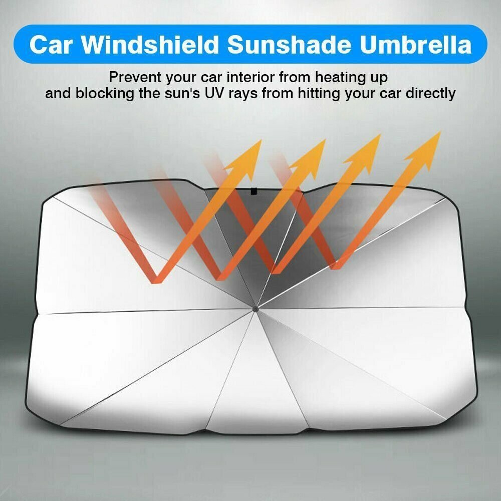 Voiture parapluie forme pare-soleil Parasol Auto fenêtre avant Parasol couvre Anti UV voiture pare-brise parapluie voiture pare-soleil couverture