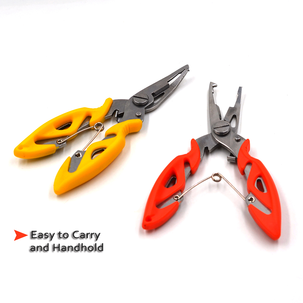 Multifunktions Angeln Zangen Edelstahl Angeln Lanyards Locken Cutter Haken Entferner FishTackle Werkzeug Schneiden Fisch Zange Schere