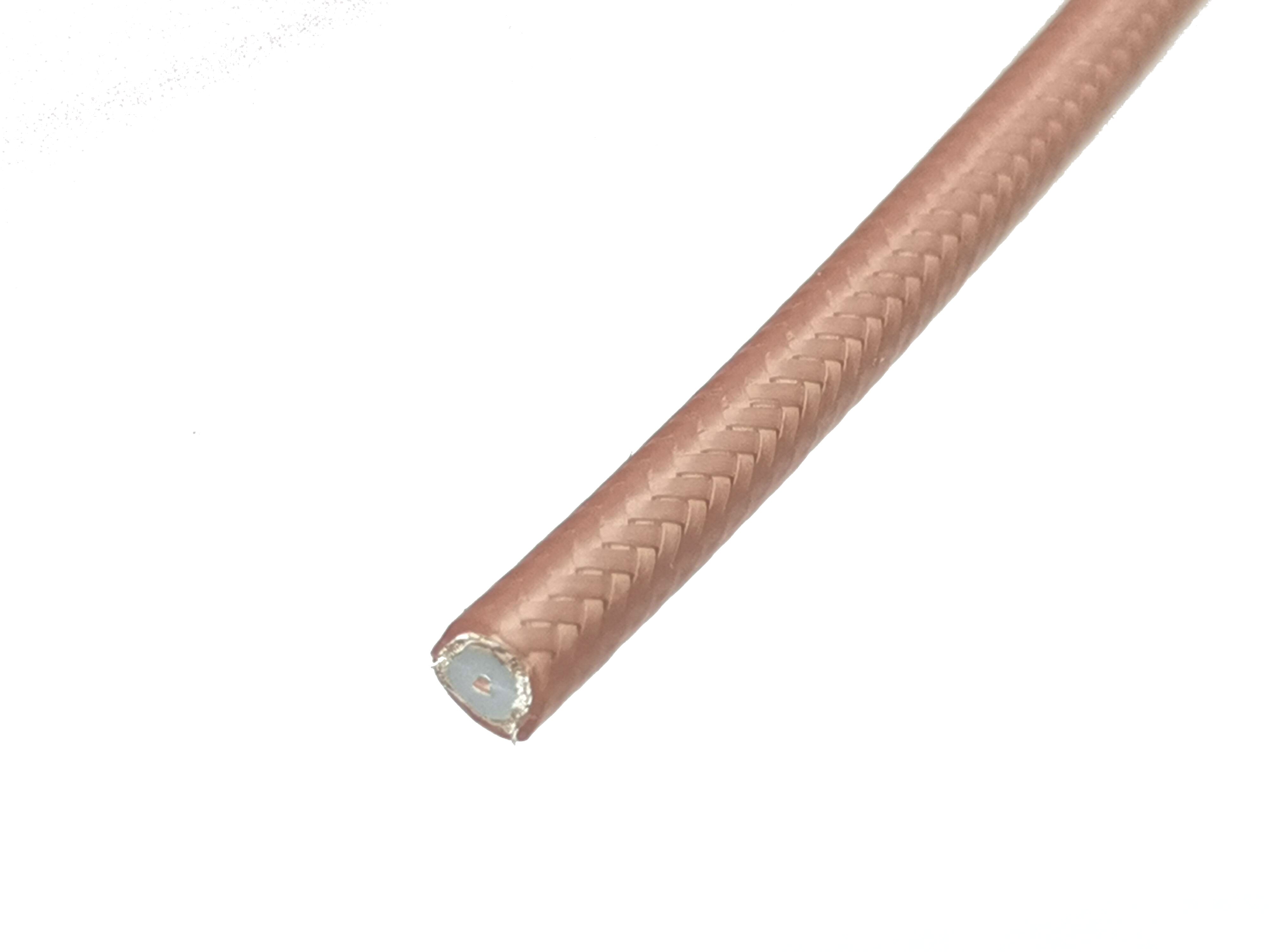 PURELINE 5M RG303 MIL-C-17 double braid shielded copper coaxial cable, RG303 low loss coaxial cable, 50 ohm RF cable