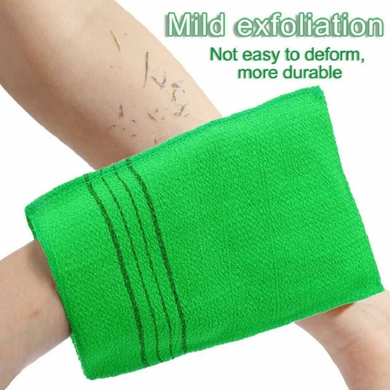 1Pc Bad Voor Peeling Exfoliërende Lichaam Reiniging Scrub Handschoen Wrijf Dode Huid Handschoenen Voor Douche Lichaamsborstel Handdoek Spa Schuim Lichaamsmassage