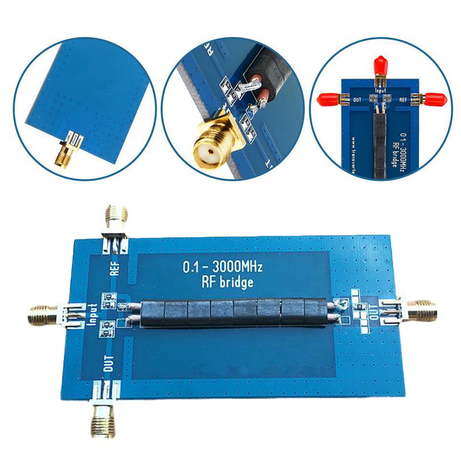 RF SWR Reflection Bridge Inductance Capacitance Measurement Tool