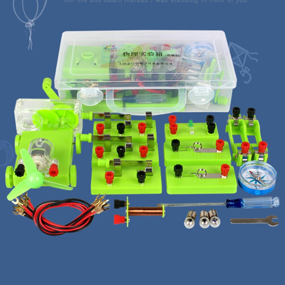 Basic Circuit Electricity Magnetism Learning Kit Physics Aids Kids Education Toy Protection DIY Assembly Experiment Teaching Aid