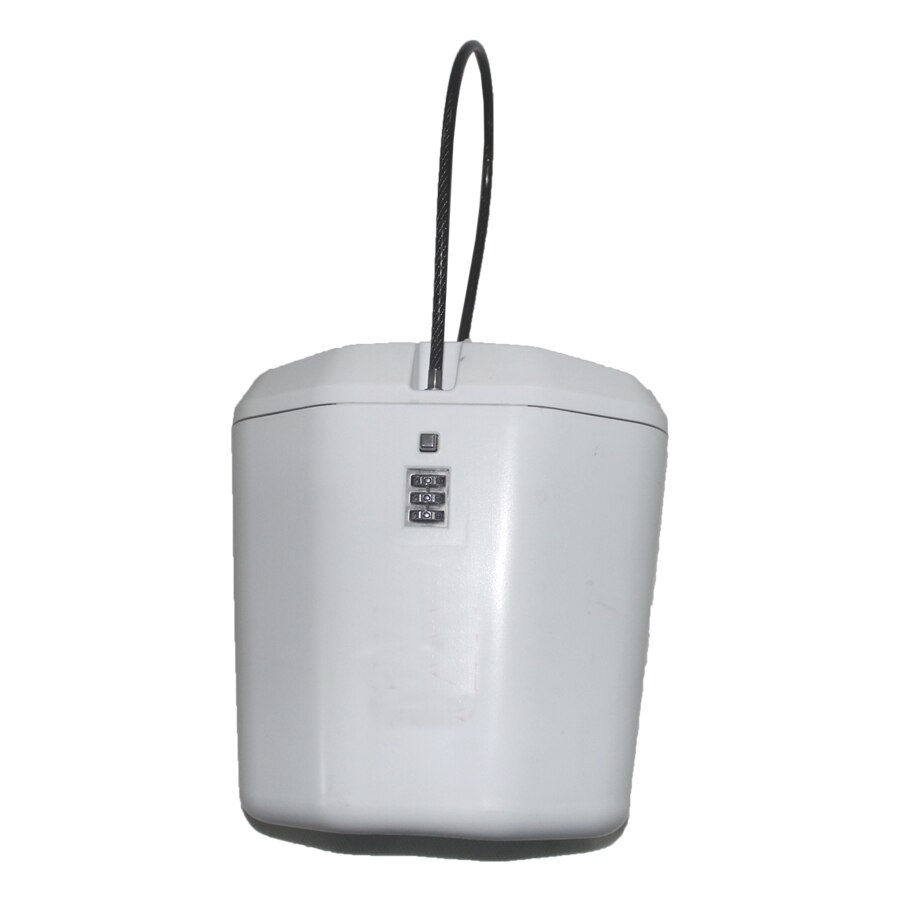 Beach safe box with combination lock and safety cable