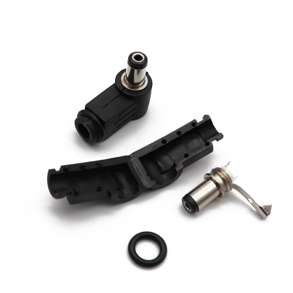5Pcs Black 2.1mm x 5.5mm 2.5mm x 5.5mm DC Power Male Plug Jack Adapter 90 Degree Male 5.5*2.1 5.5*2.5 mm DC Power Plug Connector