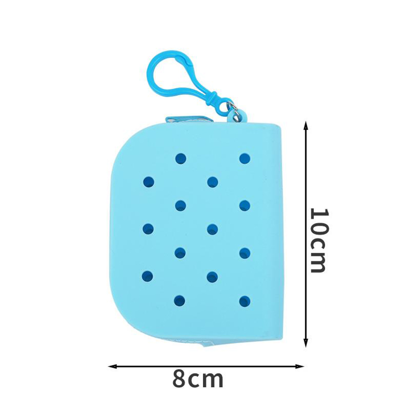 Cartoon Solid Color Silicone Hole Bags And Coordinates Cute Waterproof Bags
