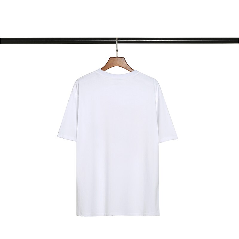 Summer Short Sleeve Gallery Letter Printing 1:1 High Street Style Men's And Women's T-Shirt White