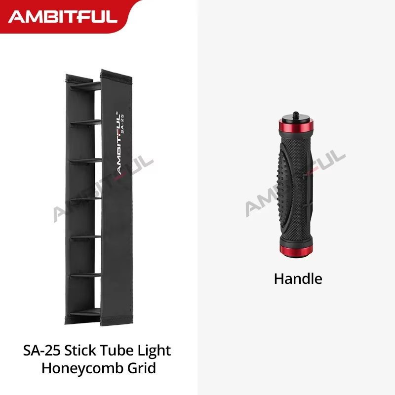 Ambitful sa -25- sticks tublampa med honeycomb-rutnät och softbox för ambitful  a2 godox  tl30 nanlite 6c -sticks tublampa med led-ljus: Oliv