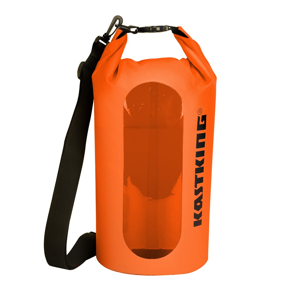 KastKing 100% Waterproof Dry Bag with Clear Window 500D PVC Material Dry Bag 10L 20L 30L For Fishing Camping Kayaking Hiking