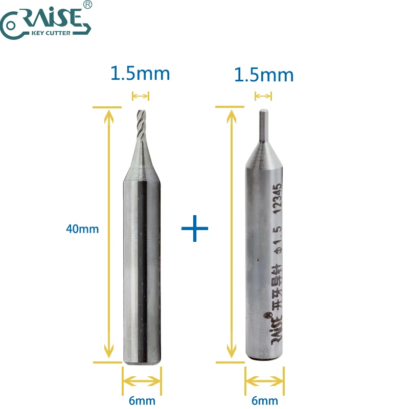 Milling Cutter to Copy Edge Cut Key for Various Vertical Key machine: Brown
