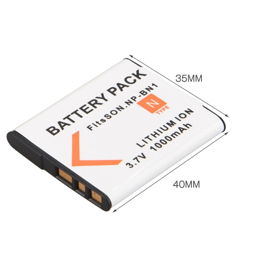 2 stk 1000 mah np -bn1 batteri npbn 1 np bn1 bn kamerabatterier til sony np -bn1 tx9 wx100 tx5 wx5c w620 w630 w670 tx100 batteri